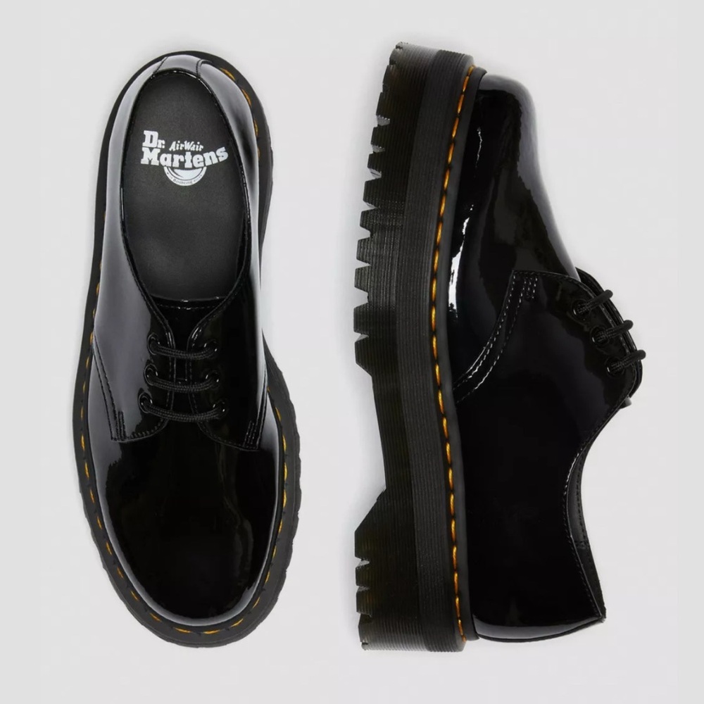 Black Patent Leather Platform Doc Martens